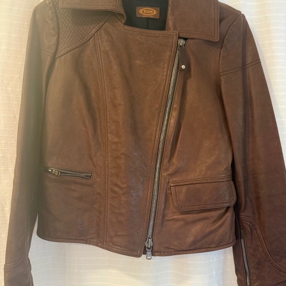 Tod's Jackets & Blazers - Tods Leather biker jacket